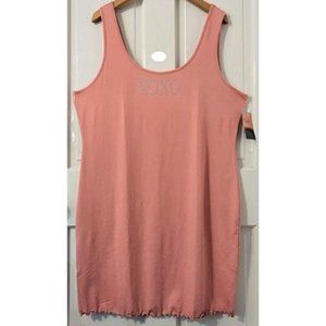Haley & June Old Rose Sleeveless XOXO Bling Shift Summer Dress Size 3X NWT